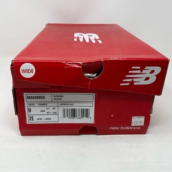 Men's New Balance M860MG9 Mineral Green Stability Running Shoe size 9EE - Picture 7 of 7